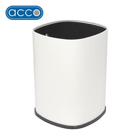 ถังขยะเหลี่ยม ACCO DAISY 15 ลิตร สีขาว