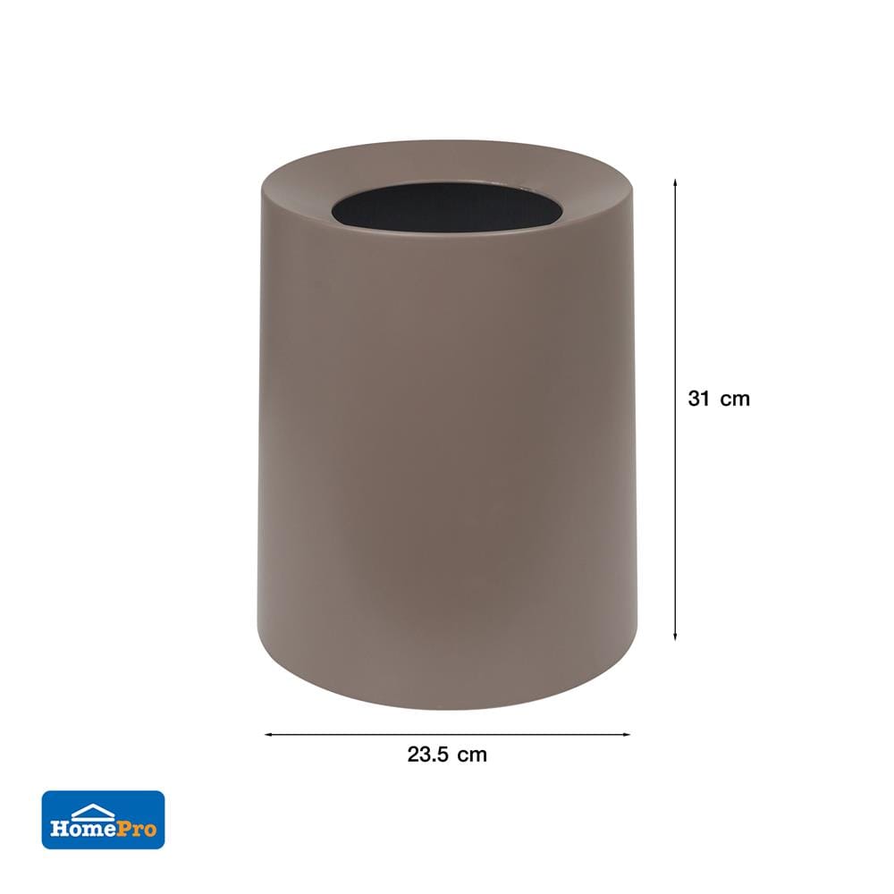 ถังขยะกลม ACCO TUBULAR 10 ลิตร สีน้ำตาล