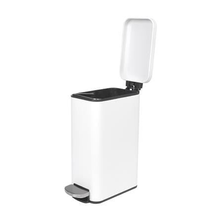 ถังขยะเหยียบเหลี่ยม ACCO RECTANGULAR 10 ลิตร สีขาว_2