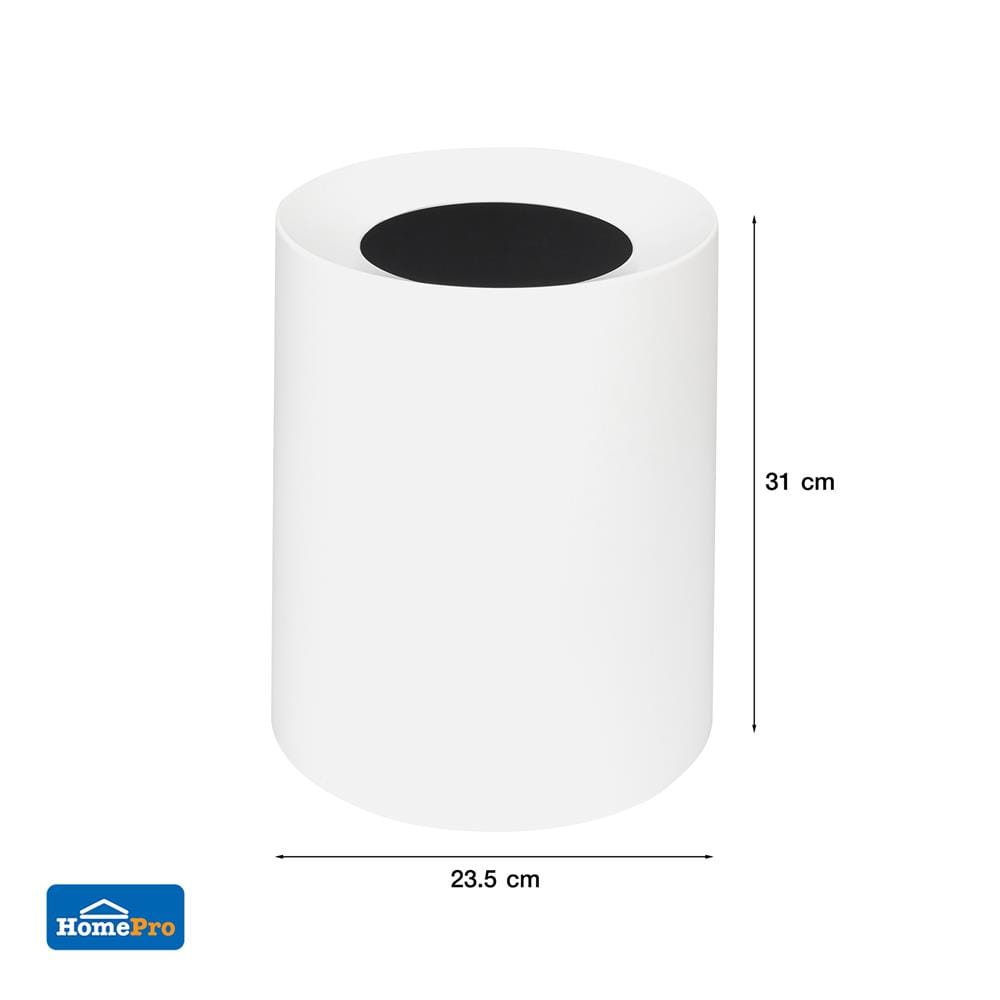 ถังขยะกลม ACCO TUBULAR 10 ลิตร สีครีม