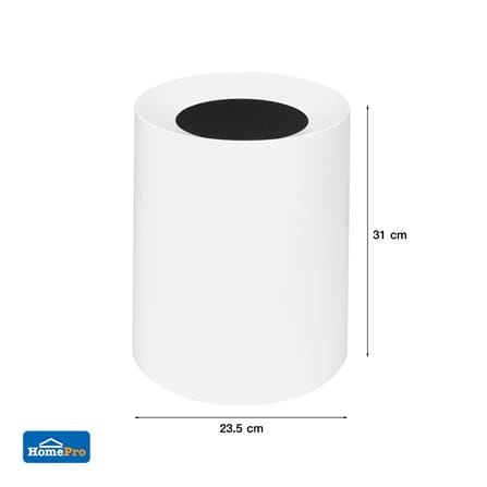 ถังขยะกลม ACCO TUBULAR 10 ลิตร สีครีม_7