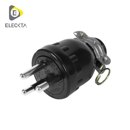 ปลั๊กยางตัวผู้ 3 ขากลม ELECKTA E-002_0