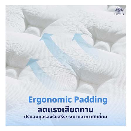 ที่นอนพ็อกเก็ตสปริง 3.5 ฟุต LOTUS รุ่น ROYAL CROWN พร้อมหมอนหนุน 1 ชิ้น_5