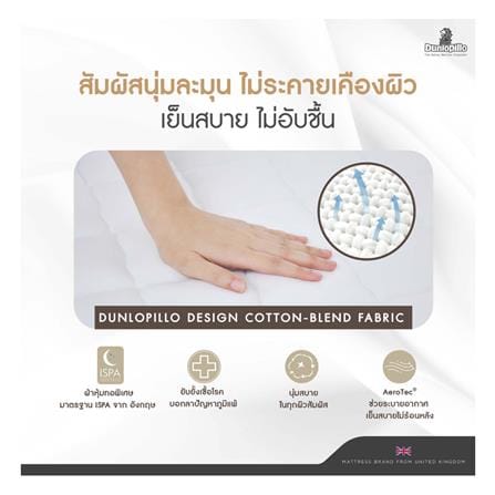 ที่นอนโฟม 3.5 ฟุต DUNLOPILLO รุ่น UTOPIA พร้อมหมอนหนุน 1 ชิ้น_3