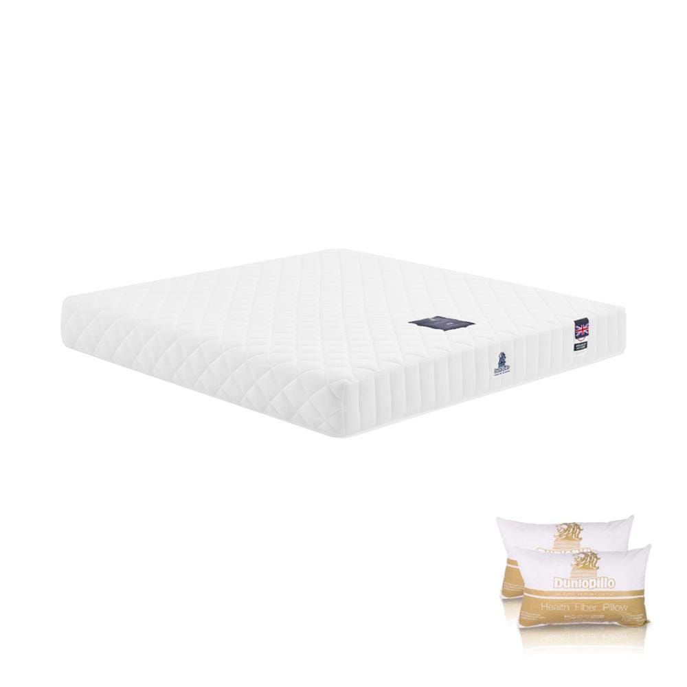 ที่นอนโฟม 5 ฟุต DUNLOPILLO รุ่น UTOPIA พร้อมหมอนหนุน 2 ชิ้น