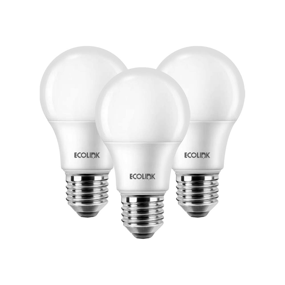 หลอด LED ECOLINK A60 7 วัตต์ DAYLIGHT E27 แพ็ก 3 ชิ้น