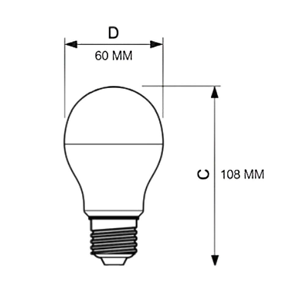 หลอด LED ECOLINK A60 7 วัตต์ DAYLIGHT E27 แพ็ก 3 ชิ้น
