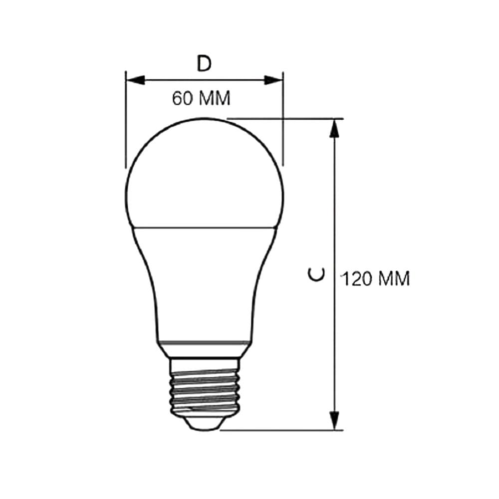 หลอด LED ECOLINK A65 13 วัตต์ DAYLIGHT E27 แพ็ก 3 ชิ้น