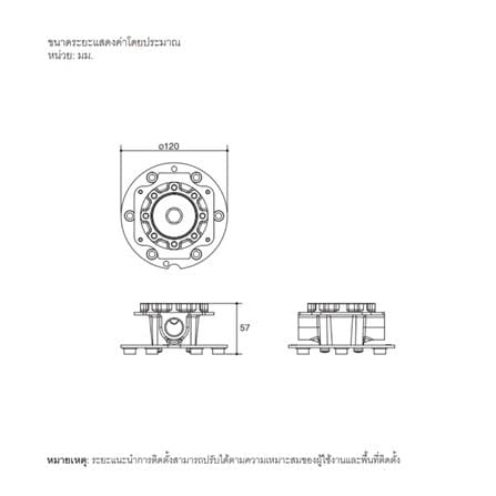 ฐานติดตั้งก๊อกผสมลงอ่างอาบ KOHLER K-97904T-NA_1