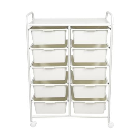 ชั้นลิ้นชัก 10 ชั้น STACKO BONNIE 63x36.5x91 ซม. สีขาว_2