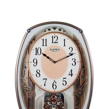 นาฬิกาแขวนคริสตัล RHYTHM CMJ443NR06 12.8X17.2 นิ้ว สีทองชมพู_2