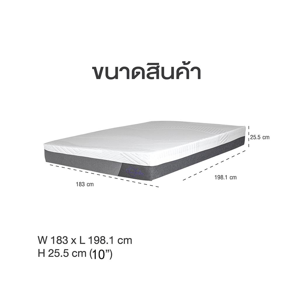 ที่นอนเมมโมรี่โฟม 6 ฟุต COMFIO รุ่น ASTRA