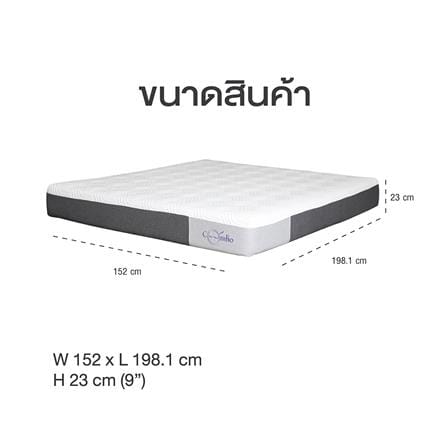 ที่นอนเมมโมรี่โฟม 5 ฟุต COMFIO รุ่น PULSAR_6