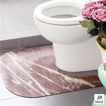 พรมห้องน้ำ PRAW DE MARBLE PINK 62X70 ซม. สีชมพู_6