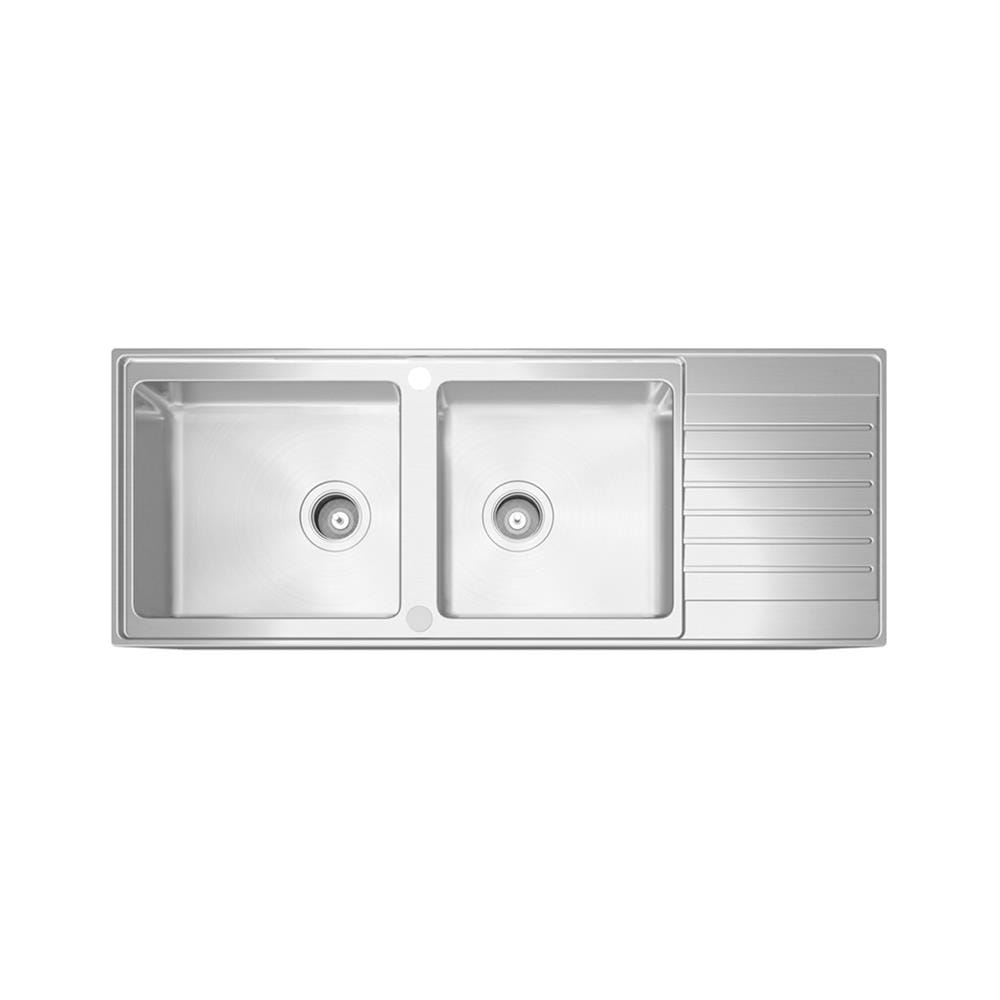 ซิงค์ฝัง 2 หลุม 1 ที่พัก MEX ELB230BM สีเงิน