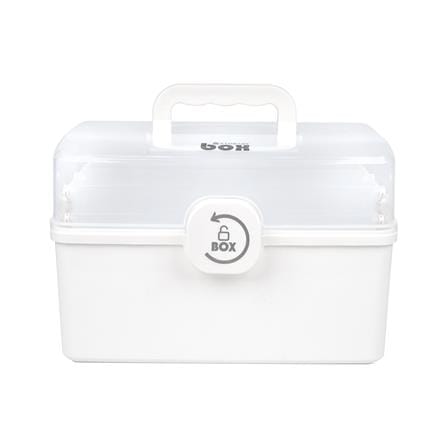 กล่องเก็บของฝาล็อก STACKO M 33.5x18x22.5 ซม. สีขาว_1