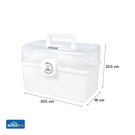 กล่องเก็บของฝาล็อก STACKO M 33.5x18x22.5 ซม. สีขาว_6