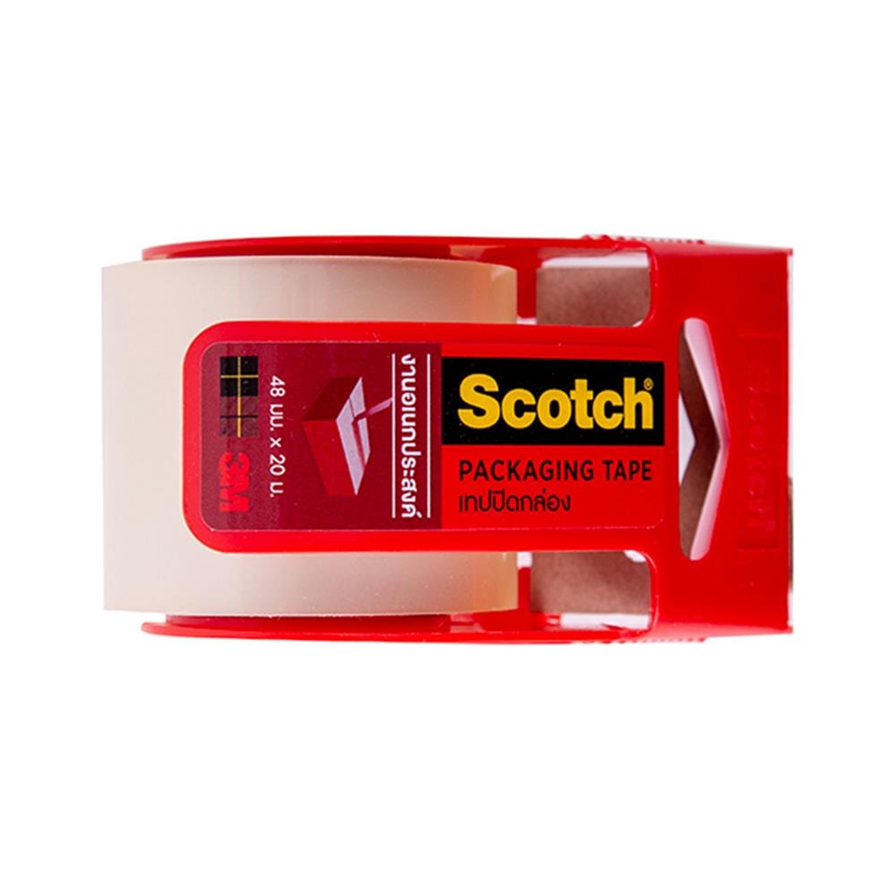 เทปปิดกล่องพร้อมที่ตัด 3M SCOTH 48 มม.X2 ม. สีใส