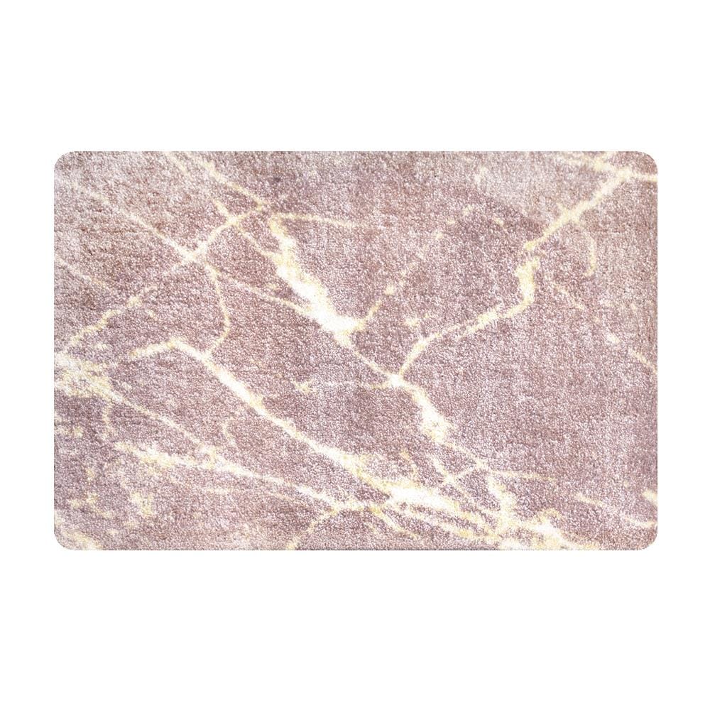 พรมเช็ดเท้าดักฝุ่น PRAW DE MARBLE PINK 50X75 ซม. สีชมพู_0