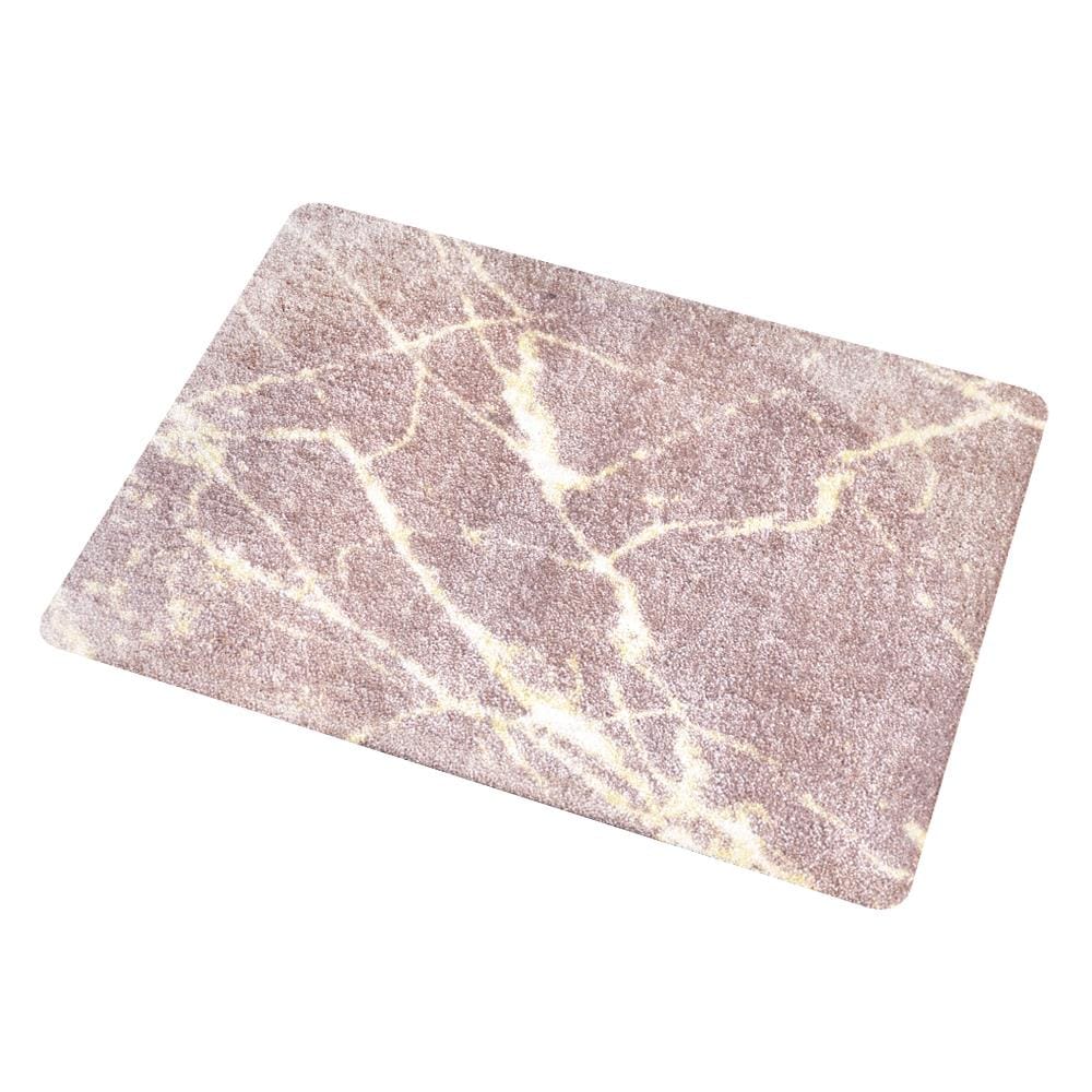 พรมเช็ดเท้าดักฝุ่น PRAW DE MARBLE PINK 50X75 ซม. สีชมพู