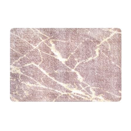 พรมเช็ดเท้าดักฝุ่น PRAW DE MARBLE PINK 50X75 ซม. สีชมพู