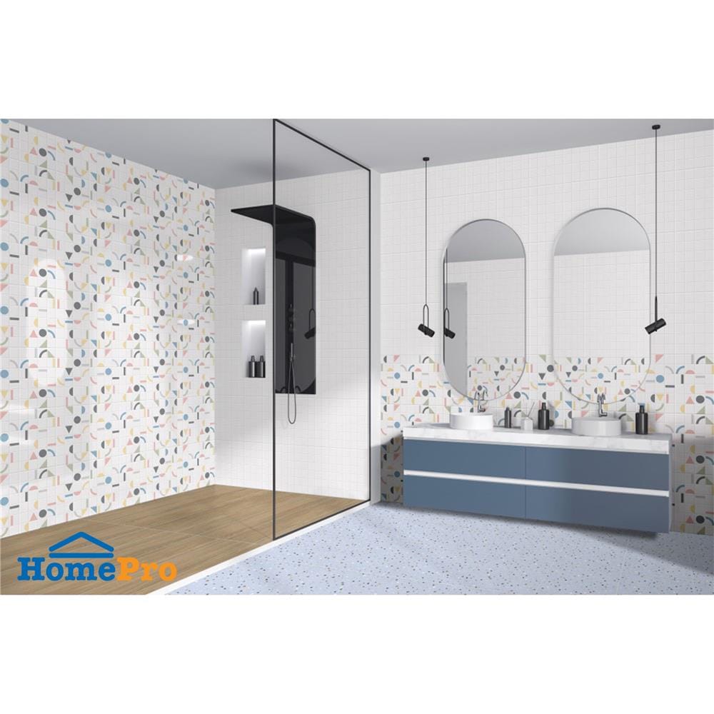 กระเบื้องผนัง 25x40 ซม. COTTO จอยฟูล เดคโค่ HYG PM 1 ตร.ม.