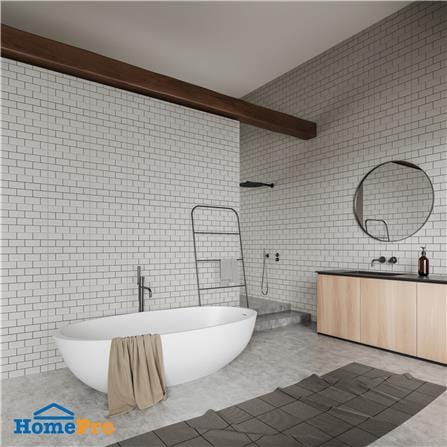 กระเบื้องผนัง 25x40 ซม. COTTO กลี บริค ขาว HYG PM 1 ตร.ม._5