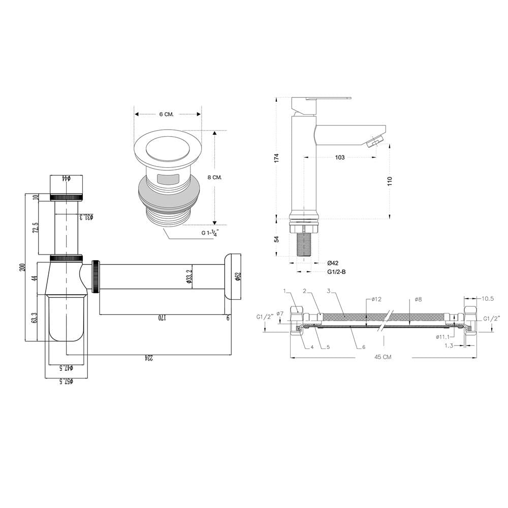 ก๊อกอ่างล้างหน้าเดี่ยวเคาน์เตอร์ DONMARK GL-5602
