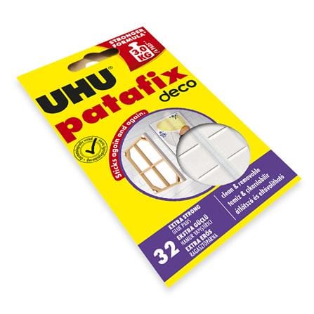 กาวดินน้ำมัน UHU PATAFIX DECO สีขาว แพ็ก 32 ชิ้น_3
