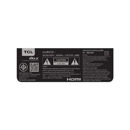 ทีวีมินิแอลอีดี 55 นิ้ว TCL (4K, MINI LED, GOOGLE TV) 55C755_6
