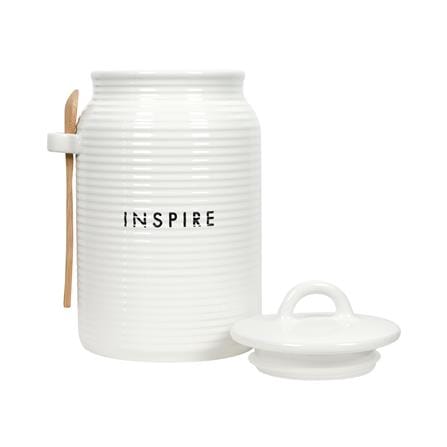 ขวดโหลเซรามิกฝาดึง KECH INSPIRE 1.5 ลิตร สีขาว_1