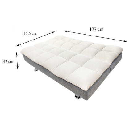 โซฟาเบด FURDINI MOSA JH8028 สีเบจ/เทา_9