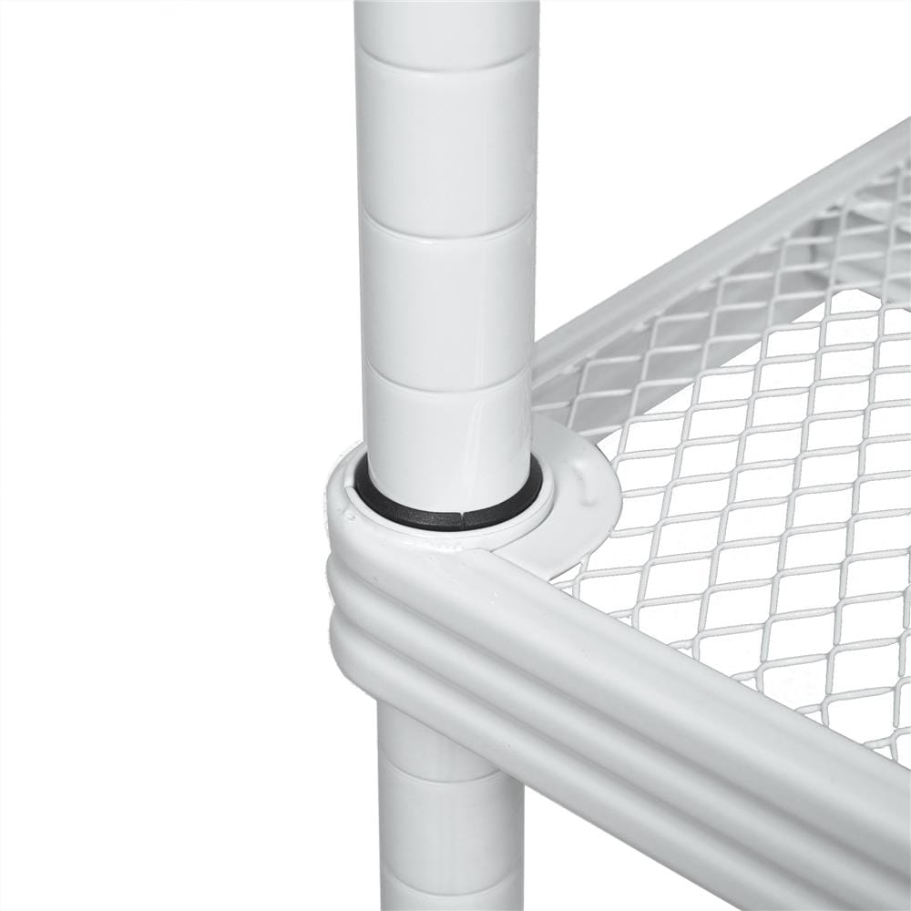 ชั้นวางของโล่ง 4 ชั้น FURDINI MESH GRID 90 ซม. สีขาว