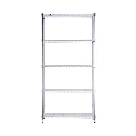 ชั้นวางของโล่ง 5 ชั้น MZG 3590180OAH501 90 ซม. สีโครเมียม