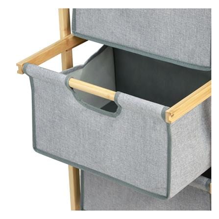 ชั้นลิ้นชักผ้า 3 ชั้น STACKO GINA 45x32x96 ซม. สีเทา_3