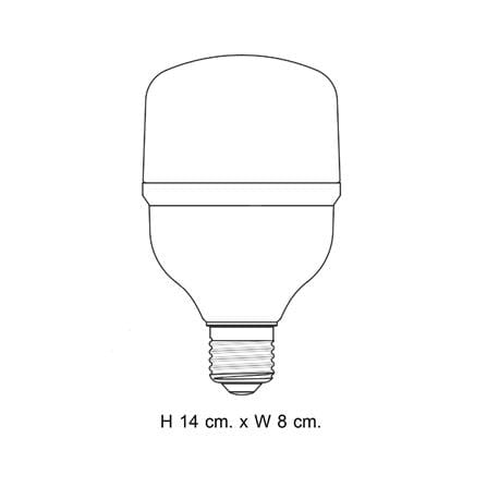 หลอดไฟ LED PHILIPS CYLINDER TRUE FORCE ESSENTIAL 25 วัตต์ DAYLIGHT E27_2