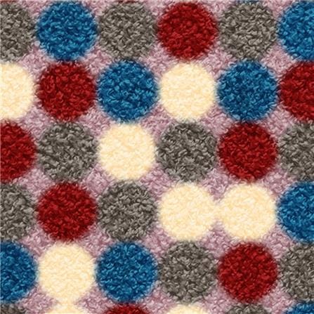 พรมเช็ดเท้าดักฝุ่น PRAW DE POLKA DOT RETRO 50X75 ซม. หลากสี_3