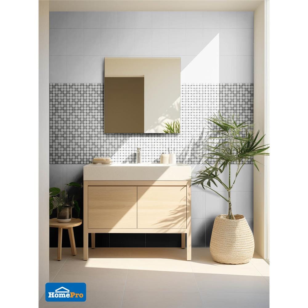 กระเบื้องผนัง 25x40 ซม. COTTO บราวนี่ เดคโค่ HYG PM 1 ตร.ม.