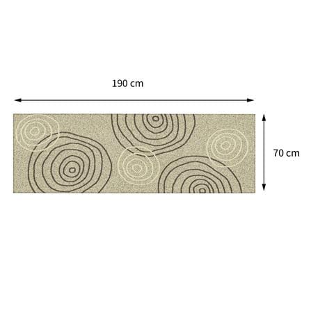 พรมเช็ดเท้าดักฝุ่น PRAW DE STONE PAVE 70X190 ซม. สีเบจ_8