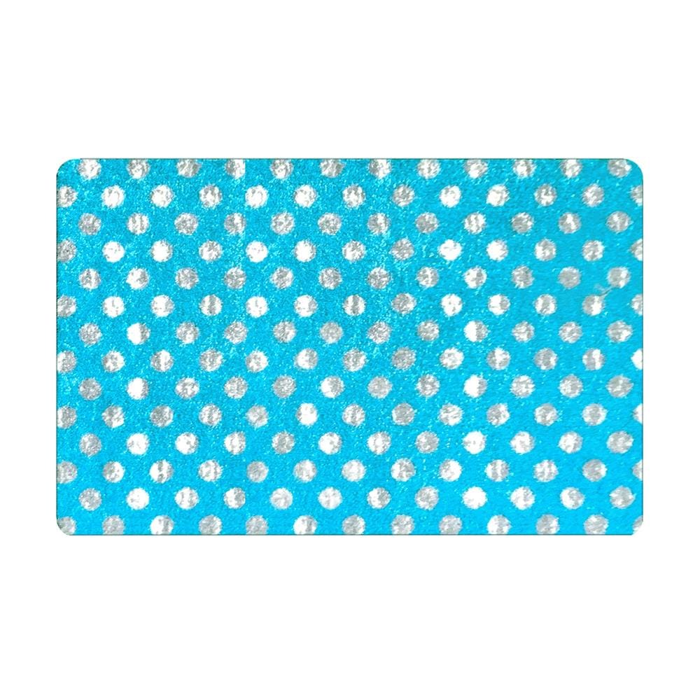 พรมเช็ดเท้าดักฝุ่น PRAW POLKA DOT BABY BLUE 50X75 ซม. สีฟ้า_0