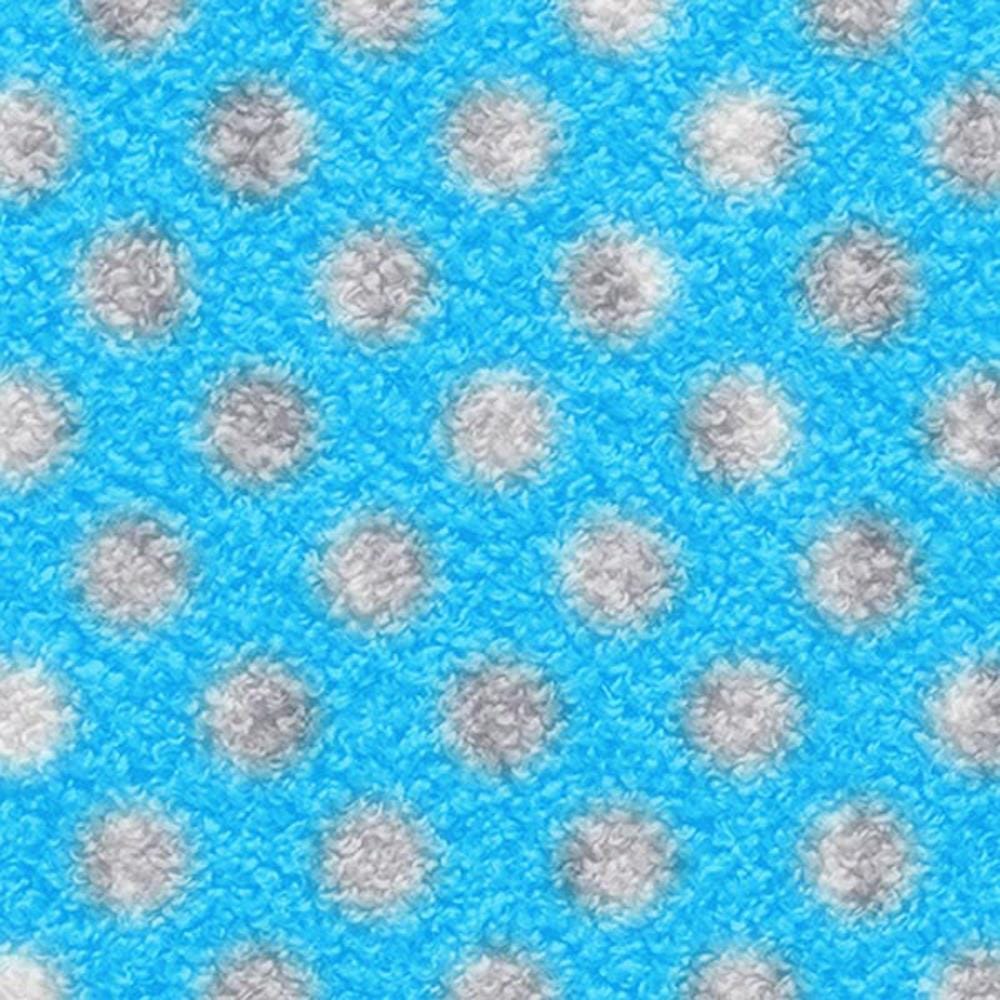 พรมเช็ดเท้าดักฝุ่น PRAW POLKA DOT BABY BLUE 50X75 ซม. สีฟ้า