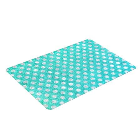 พรมเช็ดเท้าดักฝุ่น PRAW DE POLKA DOT MINT GREEN 50X75 ซม. สีเขียว_4