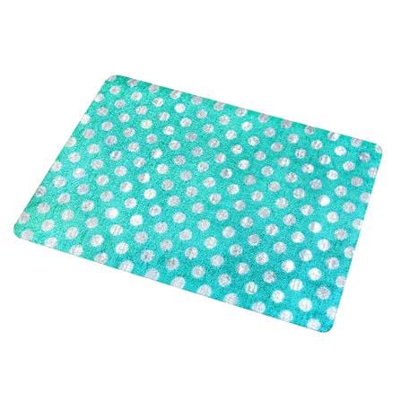 พรมเช็ดเท้าดักฝุ่น PRAW DE POLKA DOT MINT GREEN 50X75 ซม. สีเขียว_5