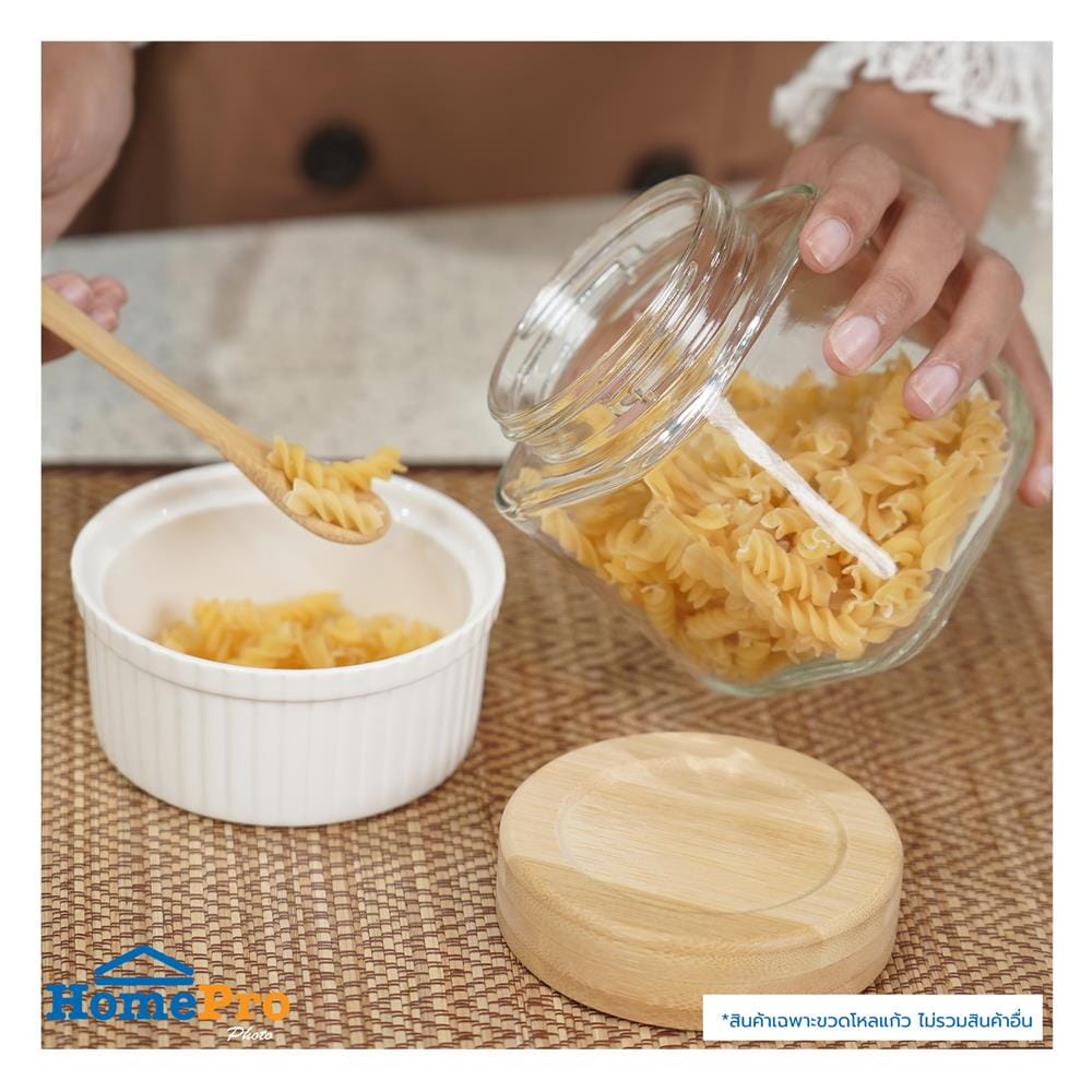 ขวดโหลแก้วฝาเกลียว KECH BASE 0.5 ลิตร สีใส
