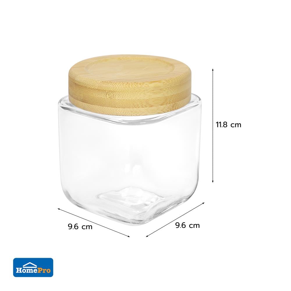 ขวดโหลแก้วฝาเกลียว KECH BASE 0.5 ลิตร สีใส