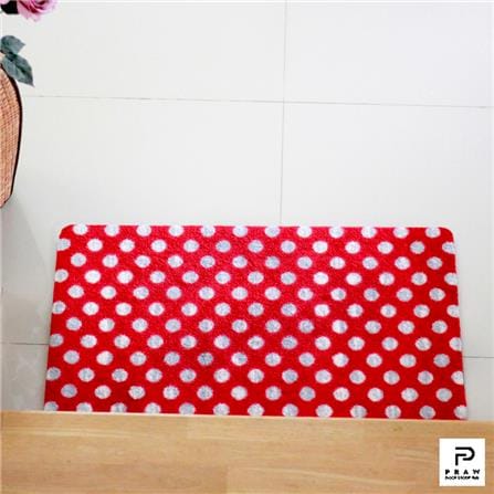 พรมเช็ดเท้าดักฝุ่น PRAW DE 50X75 ซม. สีแดง_8