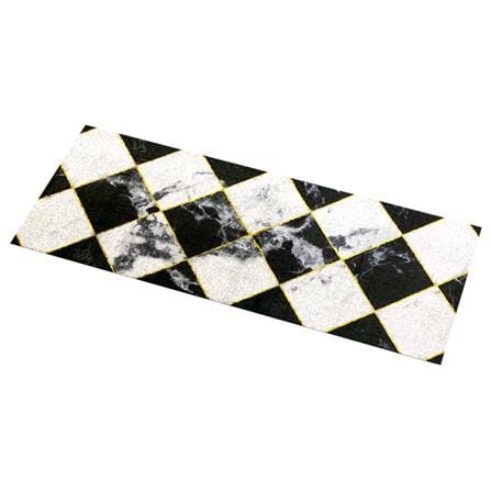 พรมเช็ดเท้าดักฝุ่น PRAW DE CHESS BOARD 70X190 ซม. สีดำ/ขาว_5