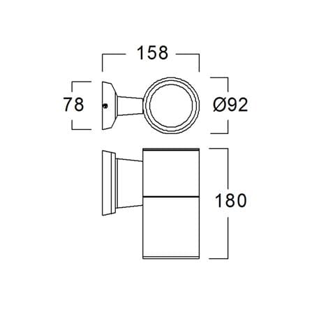 ไฟกิ่งภายนอก L&E 36-00786 สีเทา_6