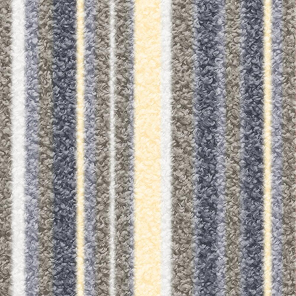 พรมเช็ดเท้าดักฝุ่น PRAW DE STRIPE 70X190 ซม. สีเทา/เบจ