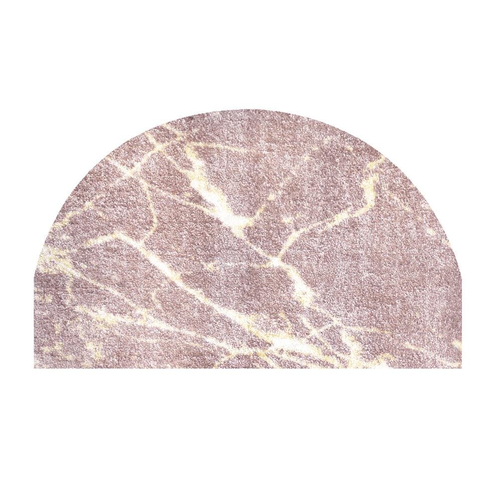 พรมเช็ดเท้าดักฝุ่น PRAW DE MARBLE PINK 55X85 ซม. สีชมพู_0